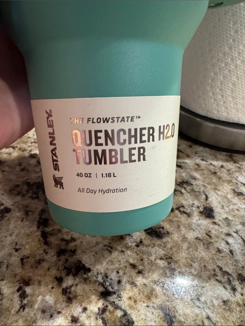 Stanley The FlowState Quencher H2.O Tumbler- 40oz. Spring Green - Picture 2 of 5